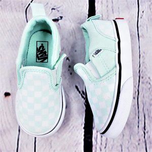 Vans Blue Green Slip Shoes Toddler Infant Size 6